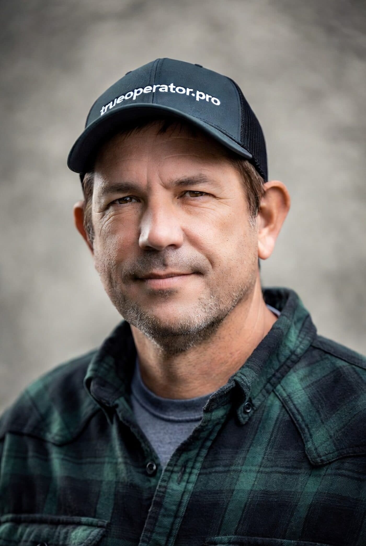 An owner-operator in a True Operator cap